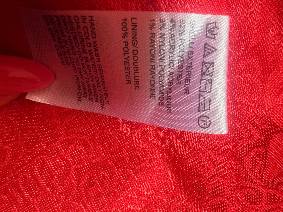 Saks Fifth Avenue Red Tweed Blazer sz L NWT