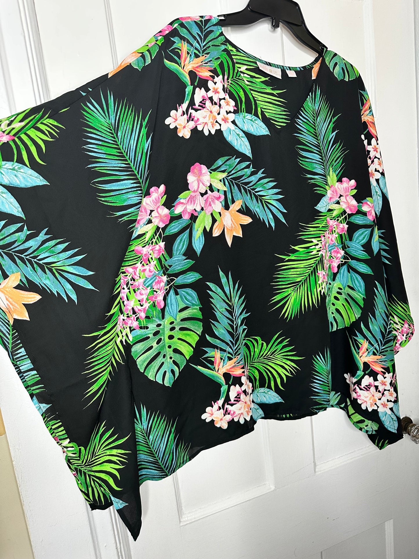 Kim Gravel tunic top with kimono silhouette sz XL
