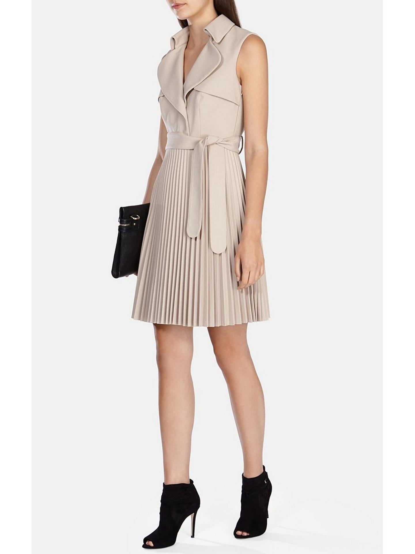 Karen Millen Classic Pleated Skirt Skater Dress Sz USA 10 US 14 EU 42 pre-loved
