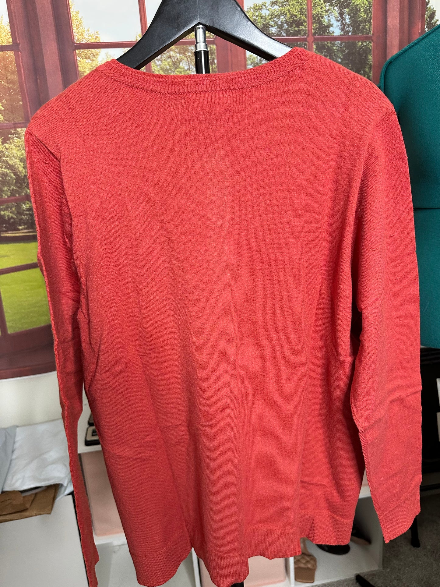 New Craft and Barrow Coral Cardigan sz XL