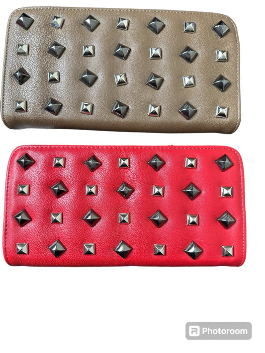 NEW Metal studded wallets