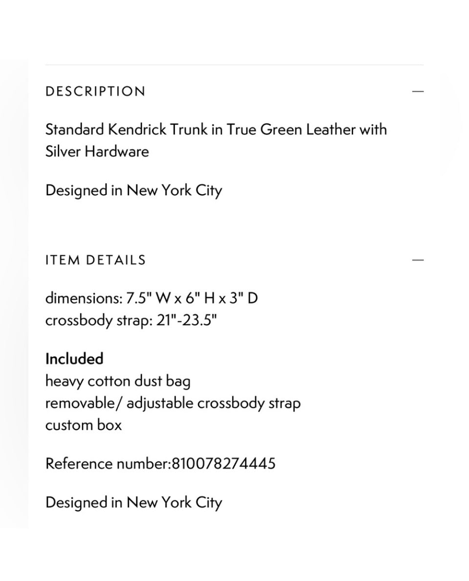 Brandon Blackwood Apple Green Leather Trunk With Silver Hardware. Worn once!