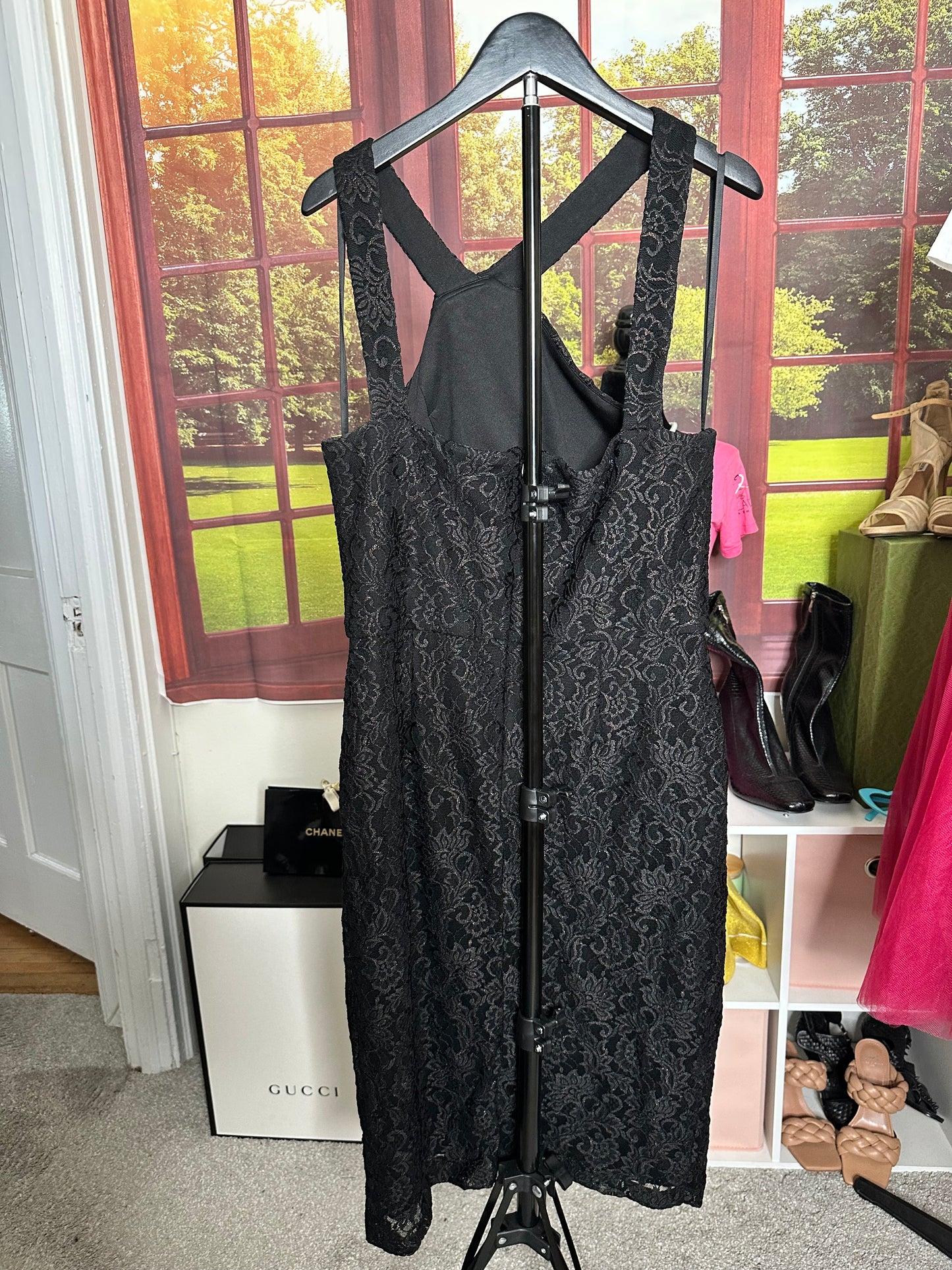 Ignite evenings blk/gold dress sz 14