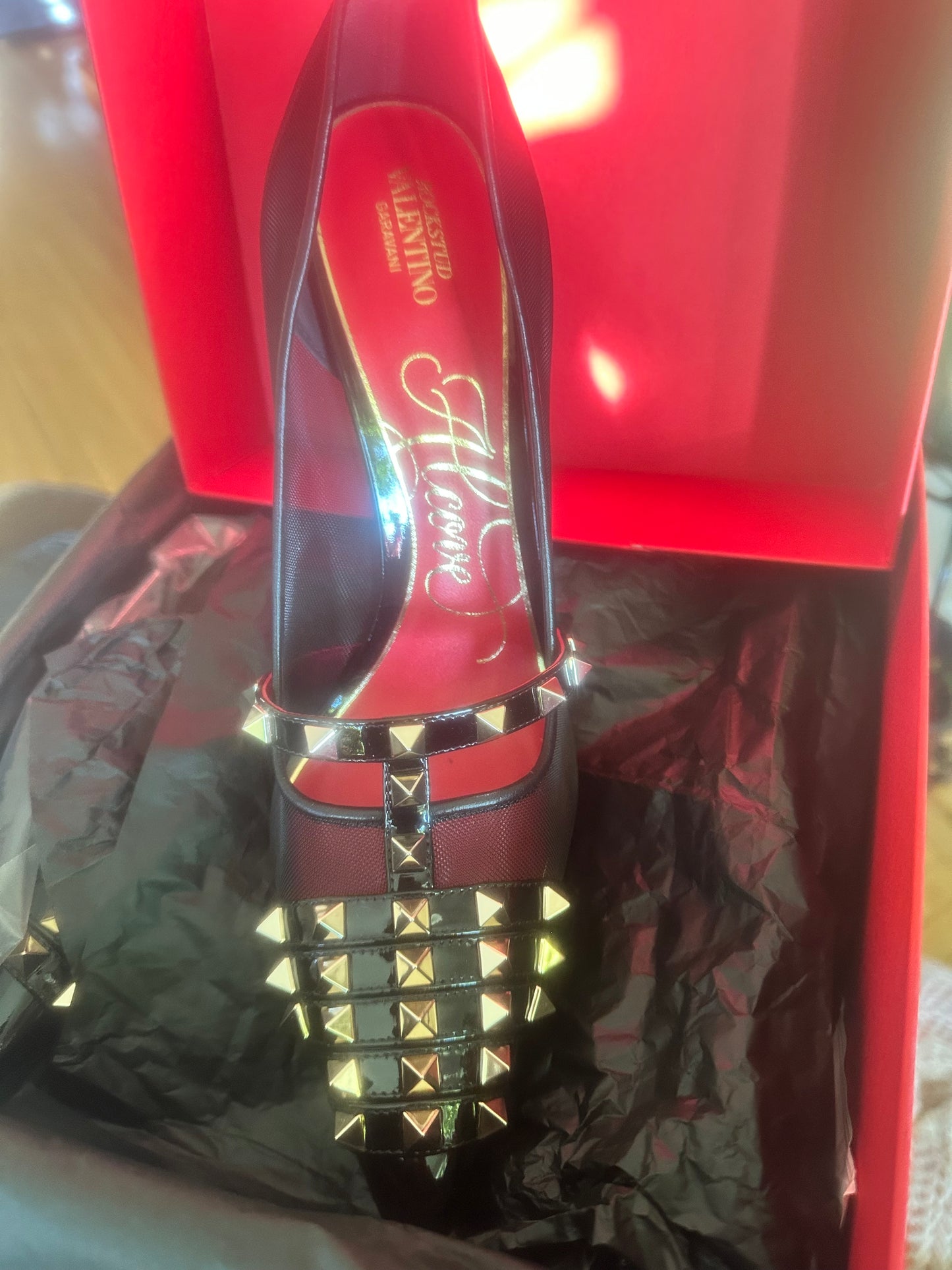 NIB Valentino Garavani Rockstud Alcove 100mm Pump sz 42