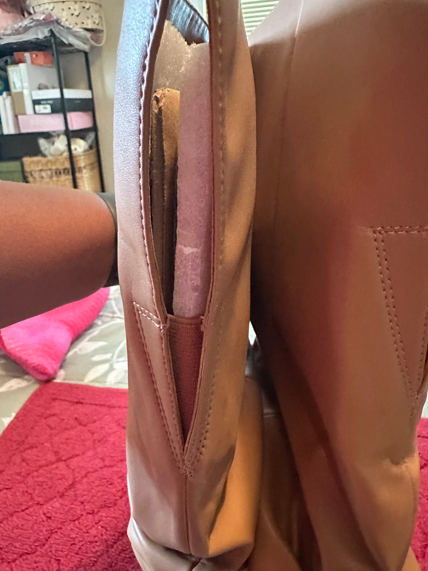 INC Cream Over Knee Boot sz 12