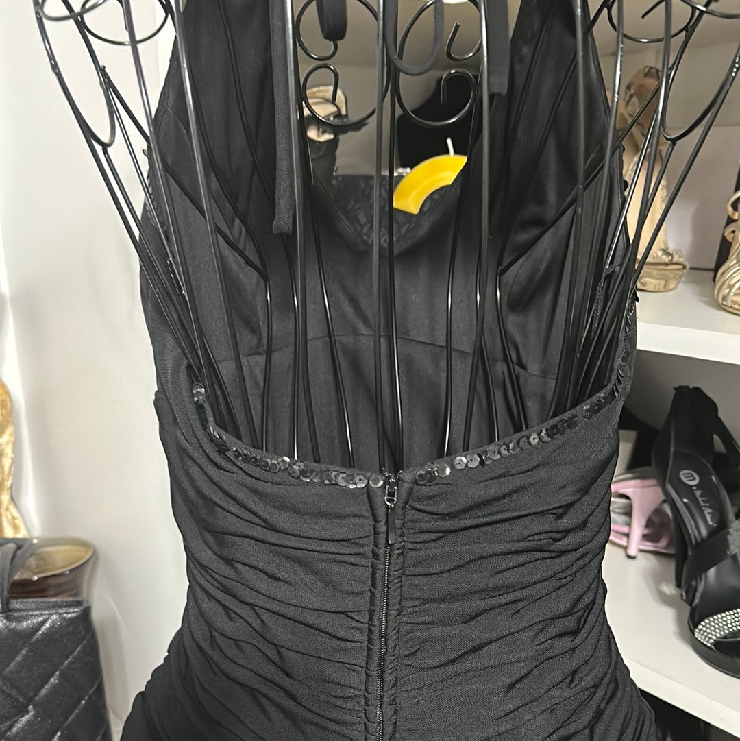 7.26 Pappell halter  Boutique Blk top Sz 10