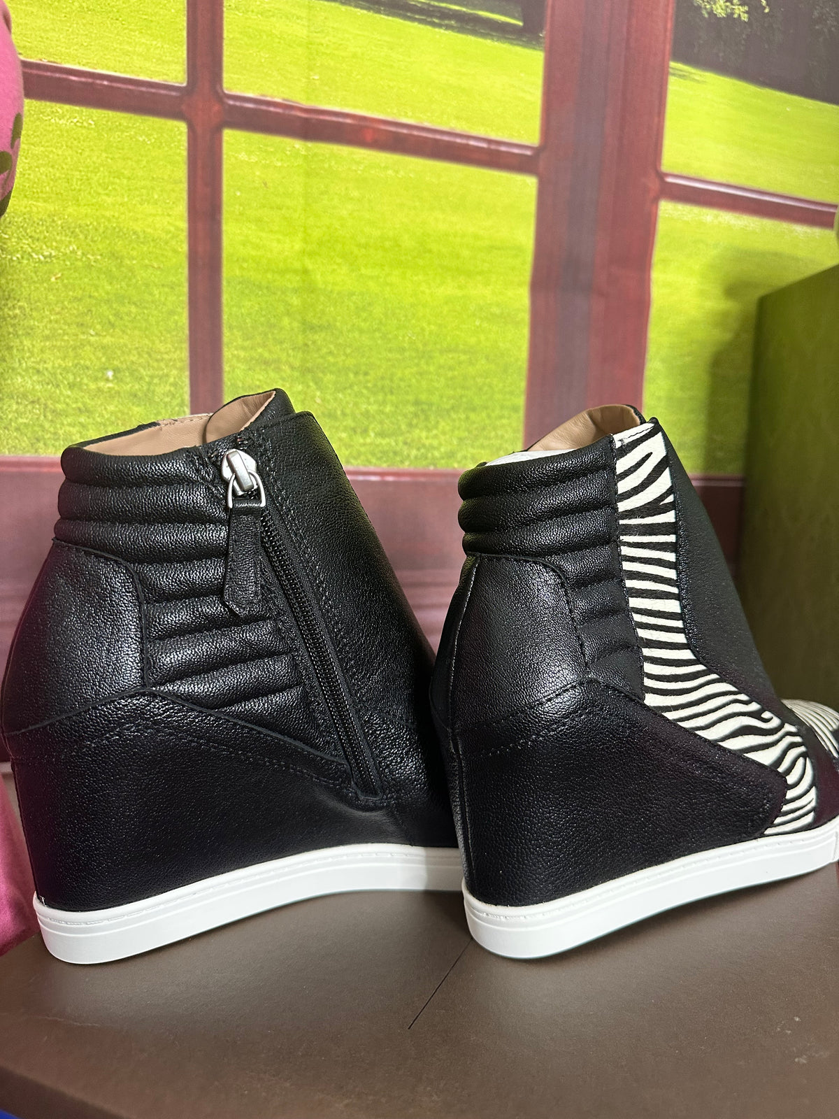 Linea Paolo Calf Hair Wedge Sneakers