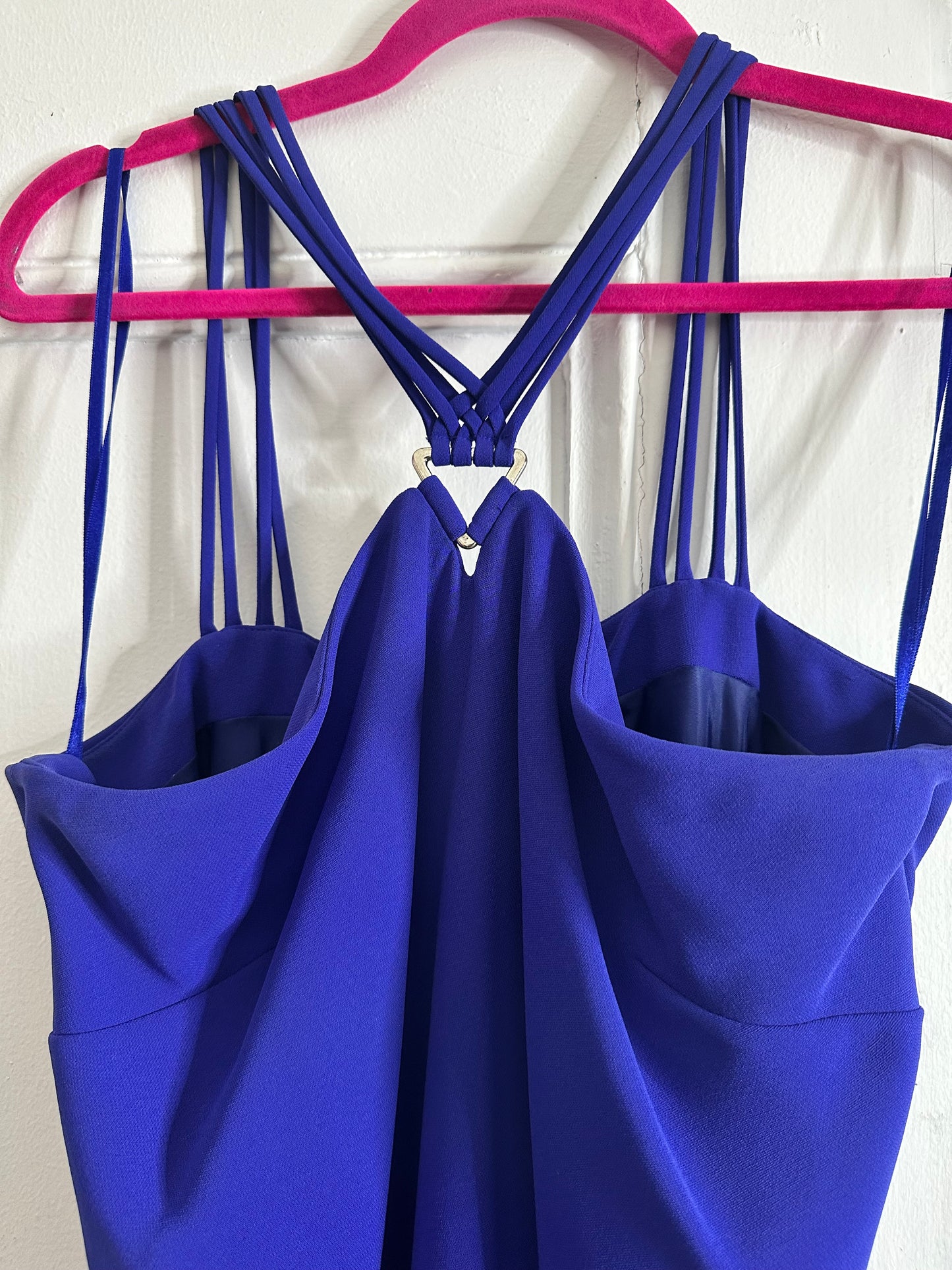 Evan Picone purple spaghetti strap dress sz 12