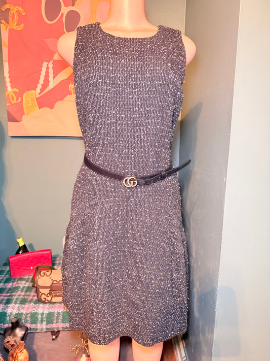 Michael Kors black tweed dress Sz 8