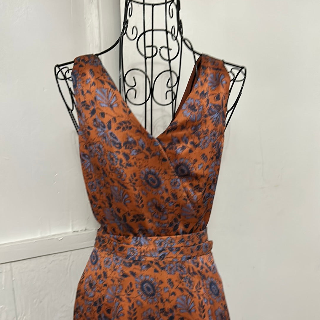 Club Monaco orange print dress