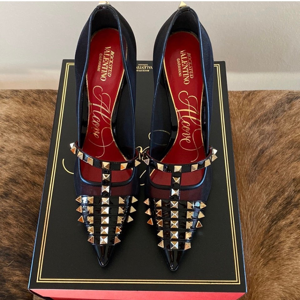 NIB Valentino Garavani Rockstud Alcove 100mm Pump sz 42