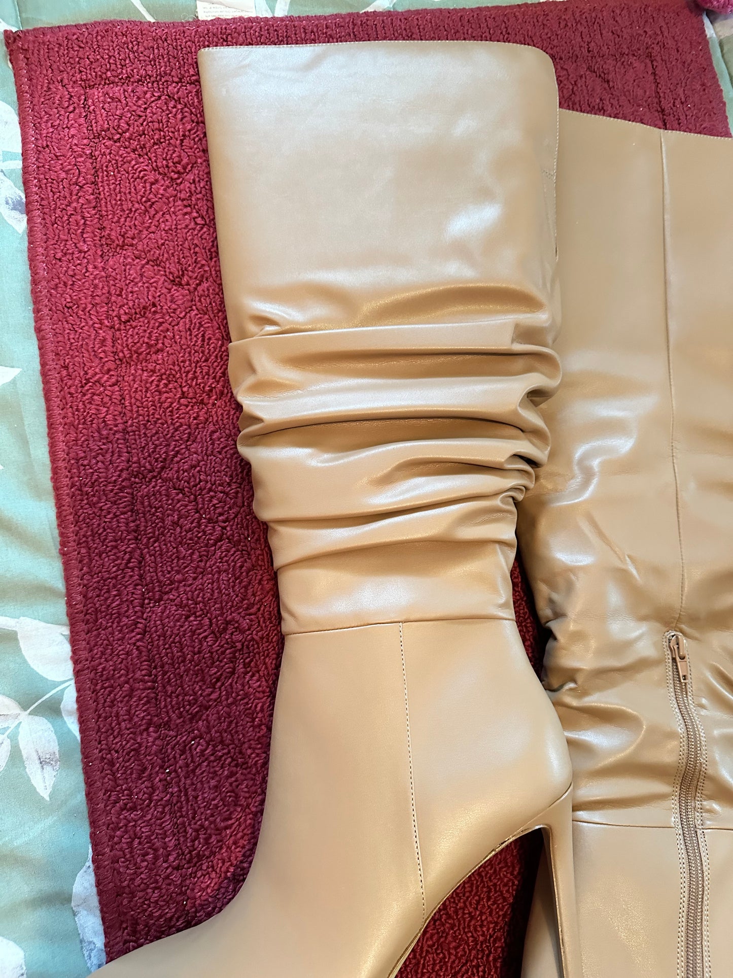INC Cream Over Knee Boot sz 12