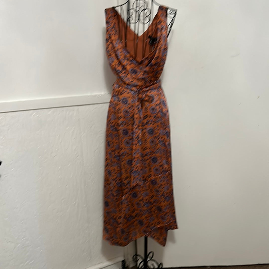 Club Monaco orange print dress