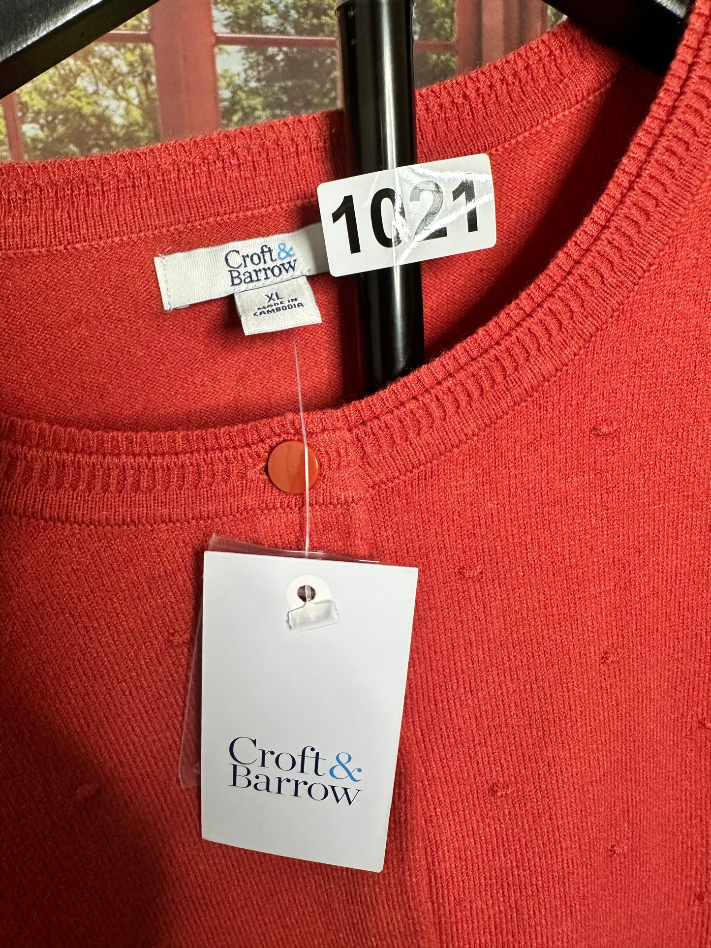 New Craft and Barrow Coral Cardigan sz XL
