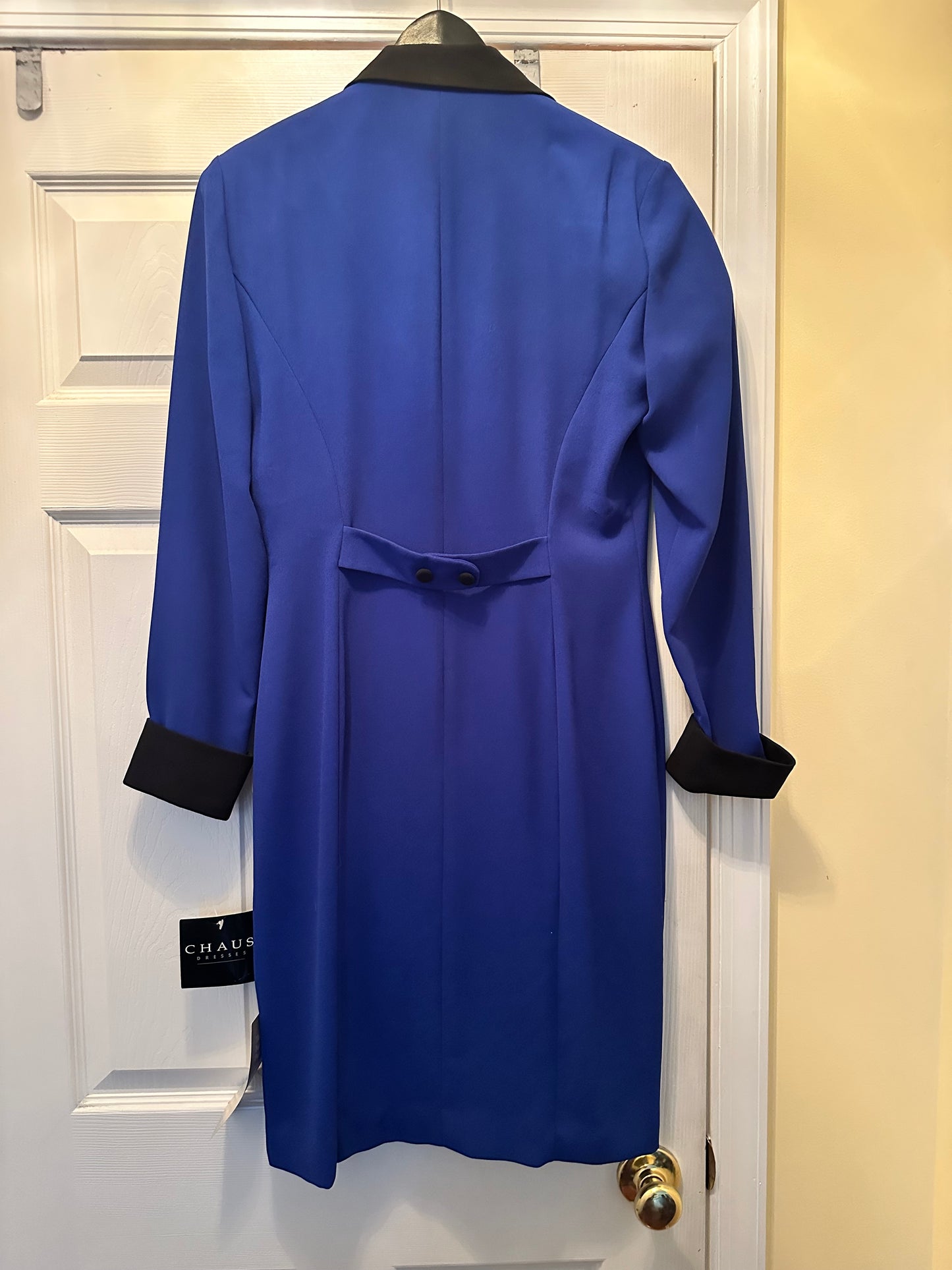CHAUS Cobalt Blue coat dress sz 6 NWT