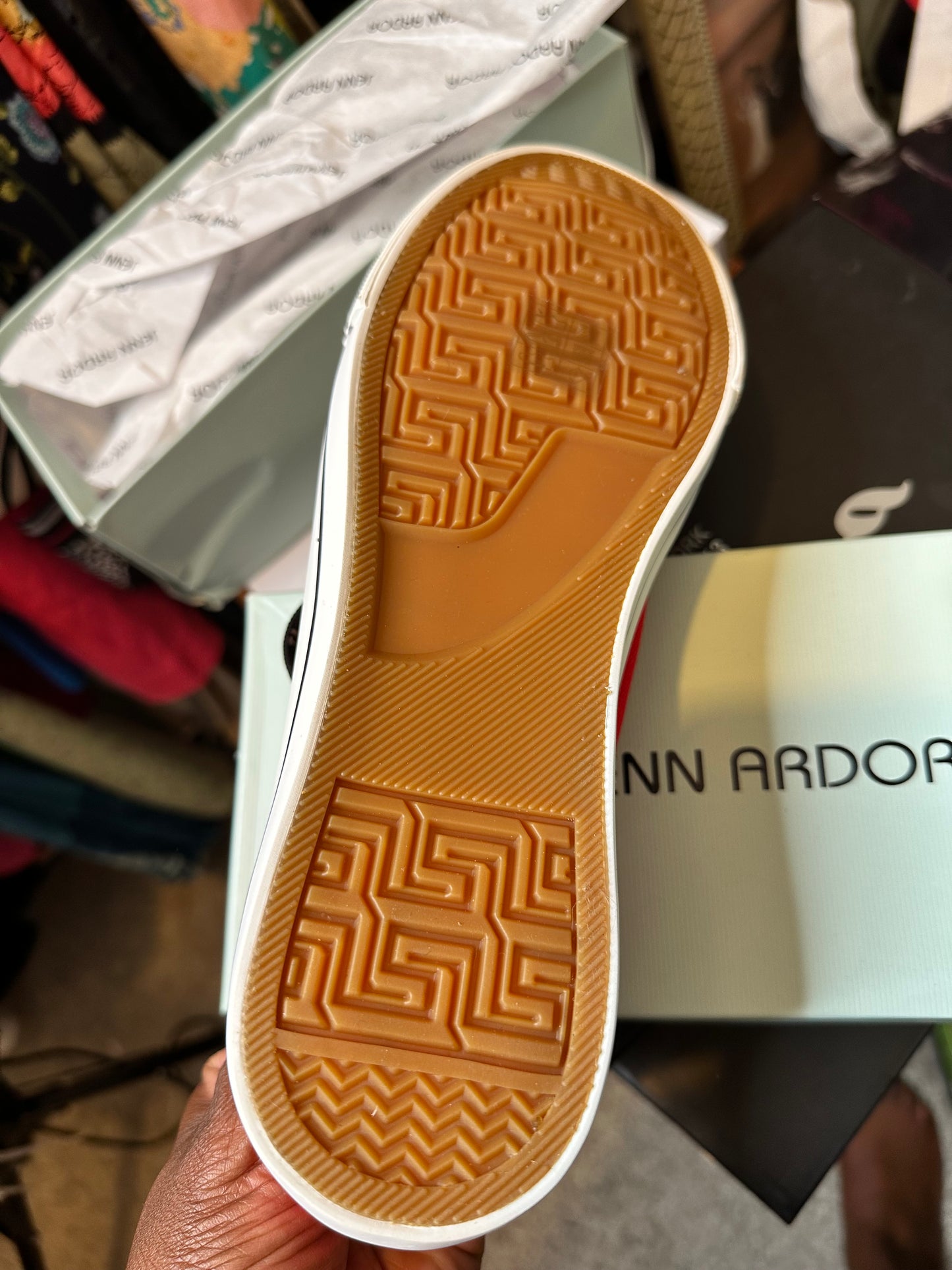 Jenn Ardor Red Canvas sneakers sz 10