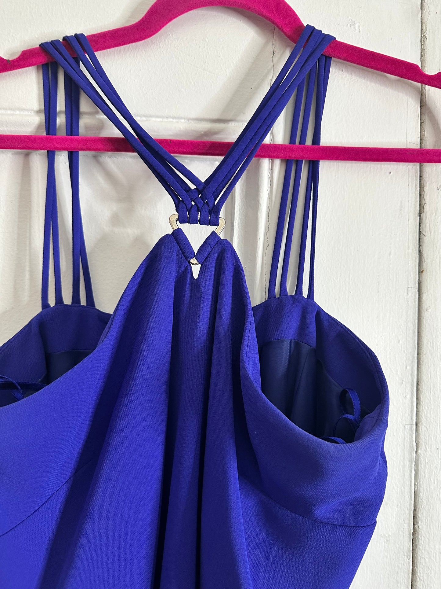 Evan Picone purple spaghetti strap dress sz 12