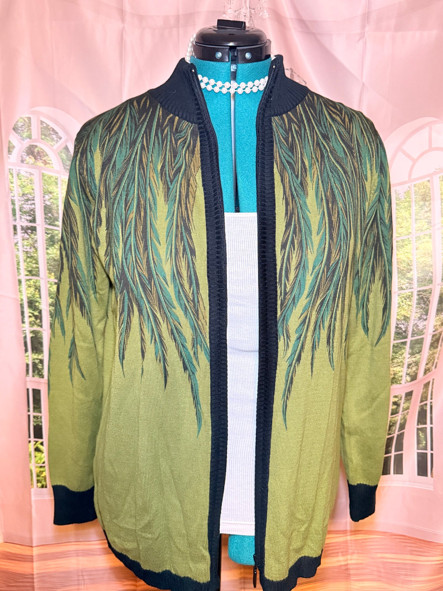 Vintage Bob Mackie Art Sweater Sz M NWT