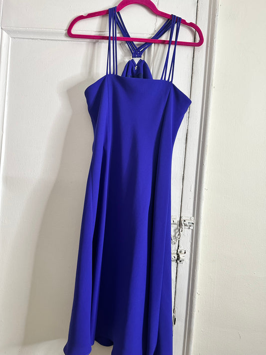 Evan Picone purple spaghetti strap dress sz 12