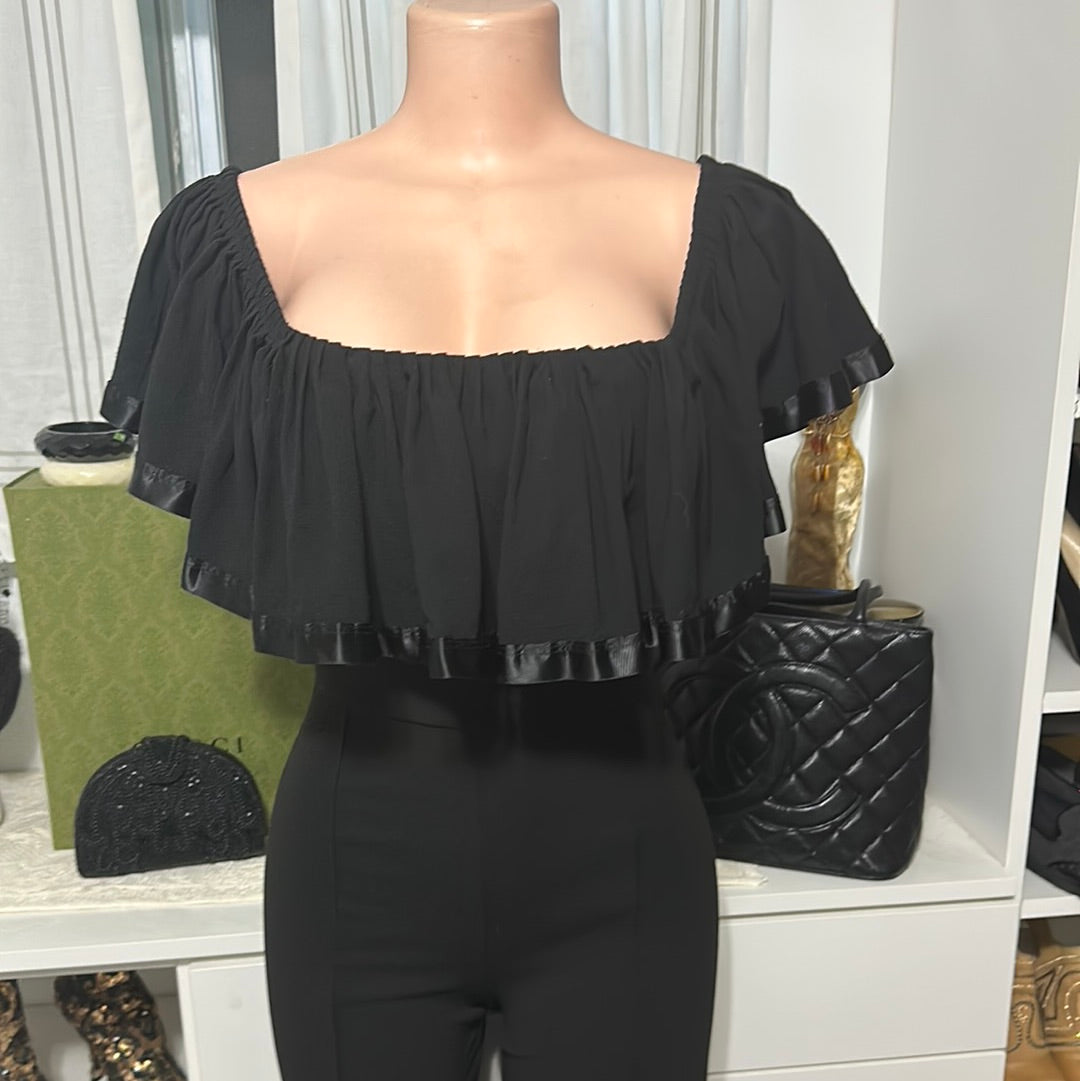 Fashion Nova black jumper Sz 6/8