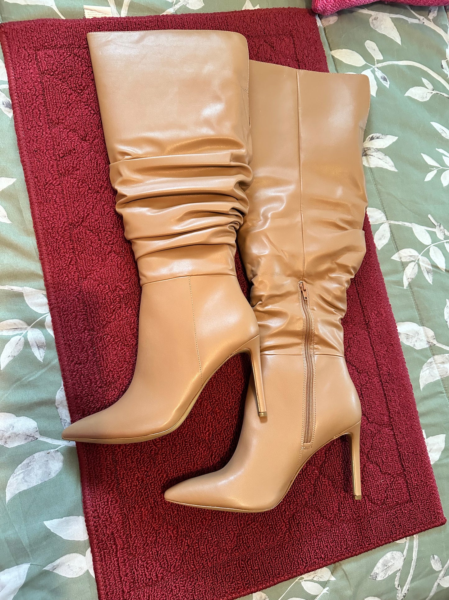 INC Cream Over Knee Boot sz 12