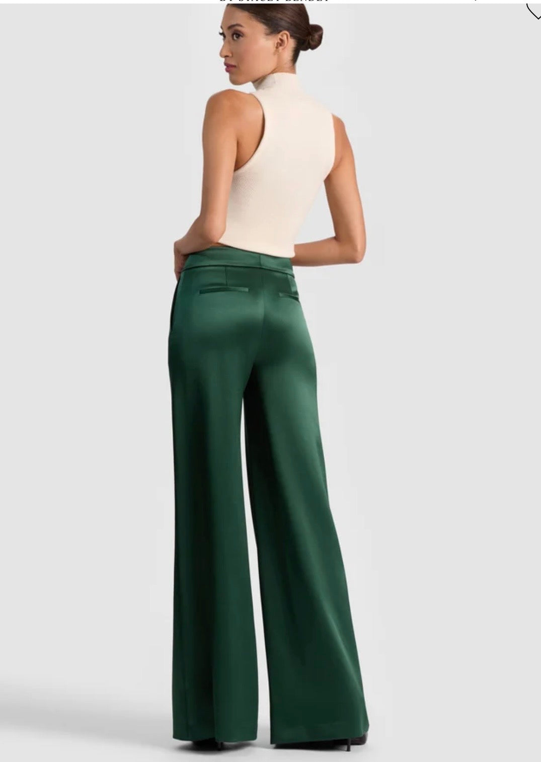 Alice and Olivia Green Pants Nessi Trouser Sz 10