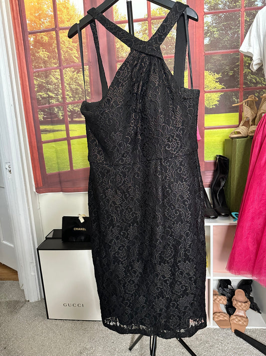 Ignite evenings blk/gold dress sz 14