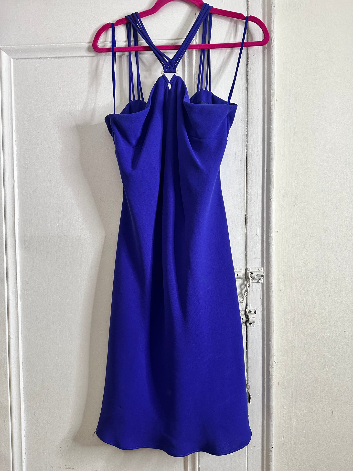Evan Picone purple spaghetti strap dress sz 12