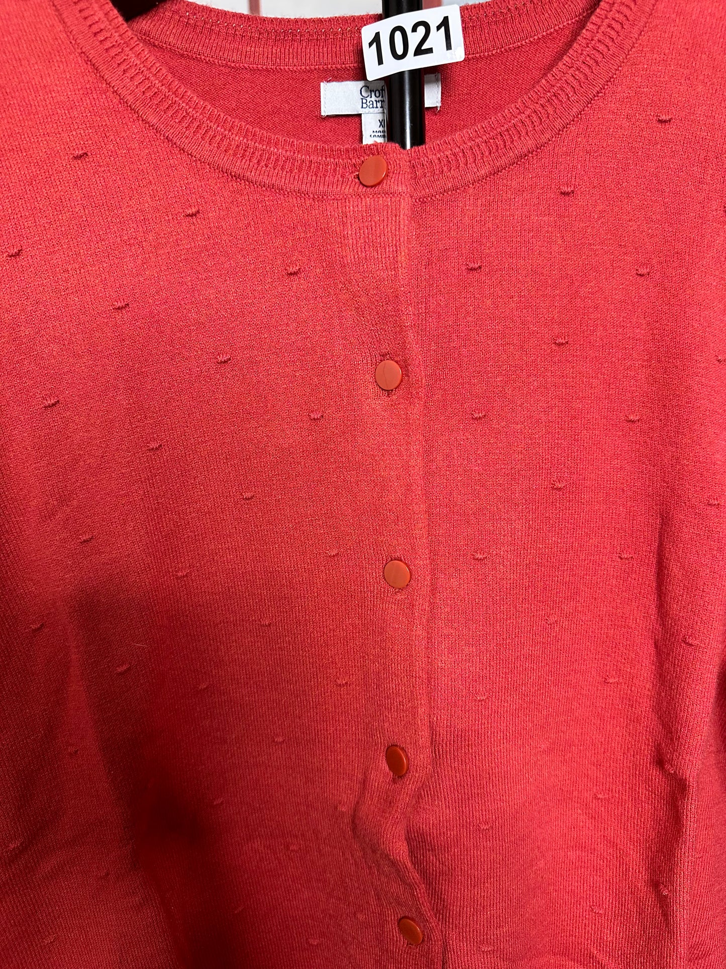 New Craft and Barrow Coral Cardigan sz XL