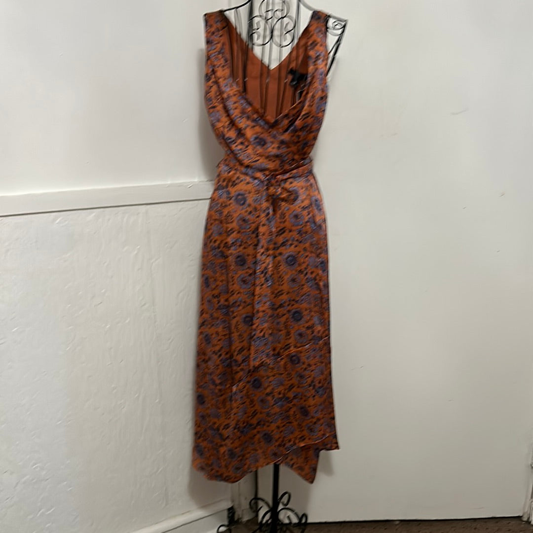 Club Monaco orange print dress