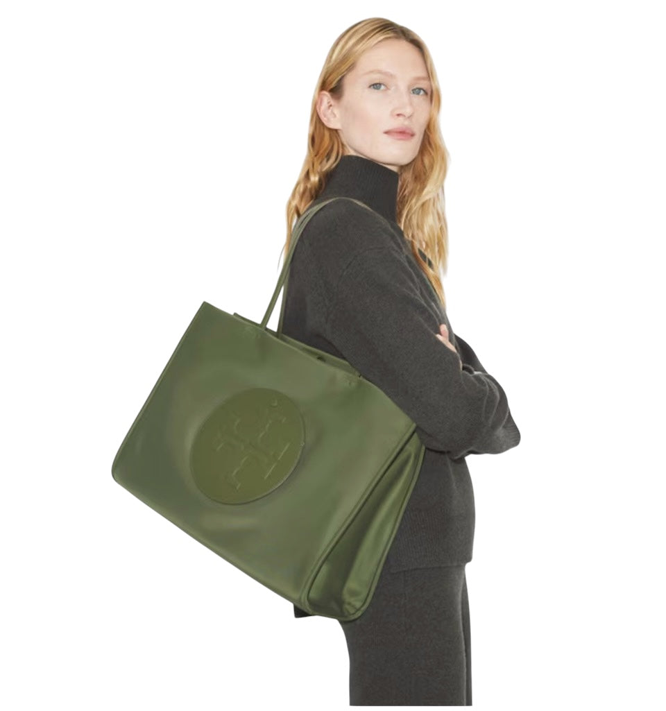 Tory Burch Olive Green Large Tote Bag