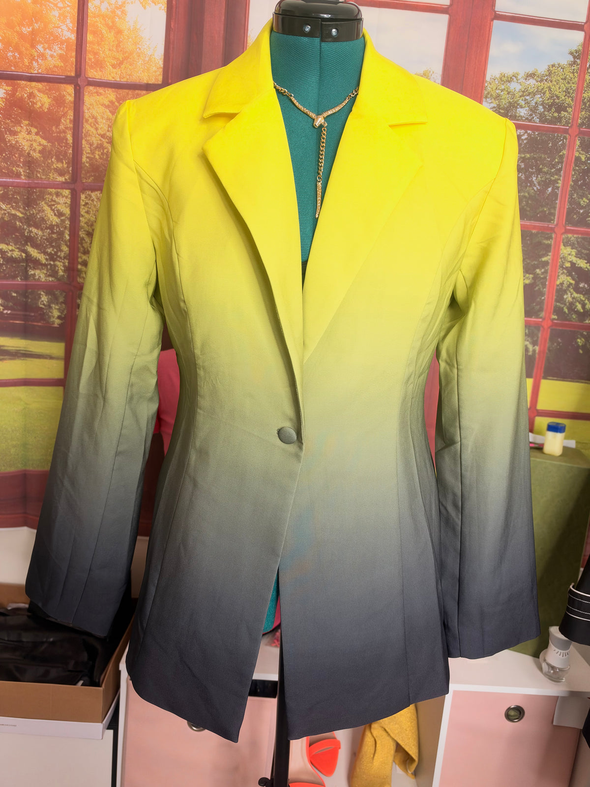 Fashion nova Ombré Blazer sz XL NWT