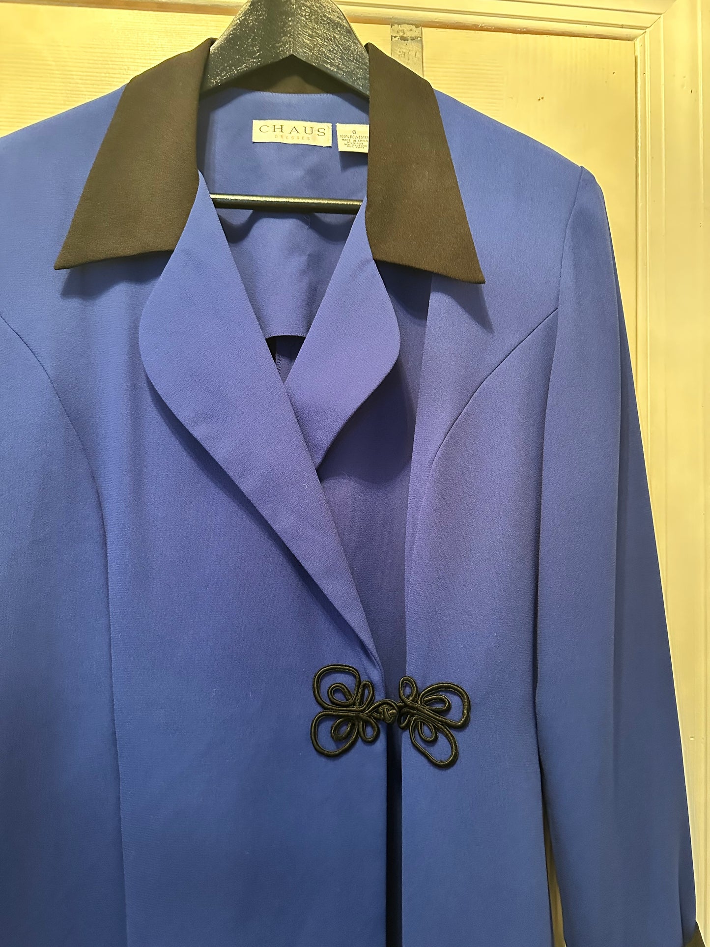 CHAUS Cobalt Blue coat dress sz 6 NWT