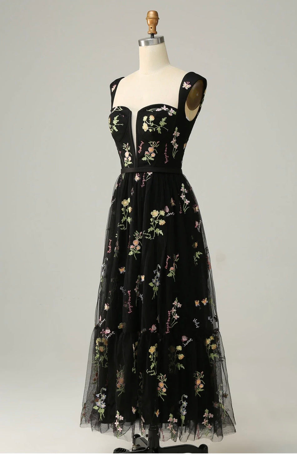 Kapaka Black A-line Tulle Dress Size 8/10