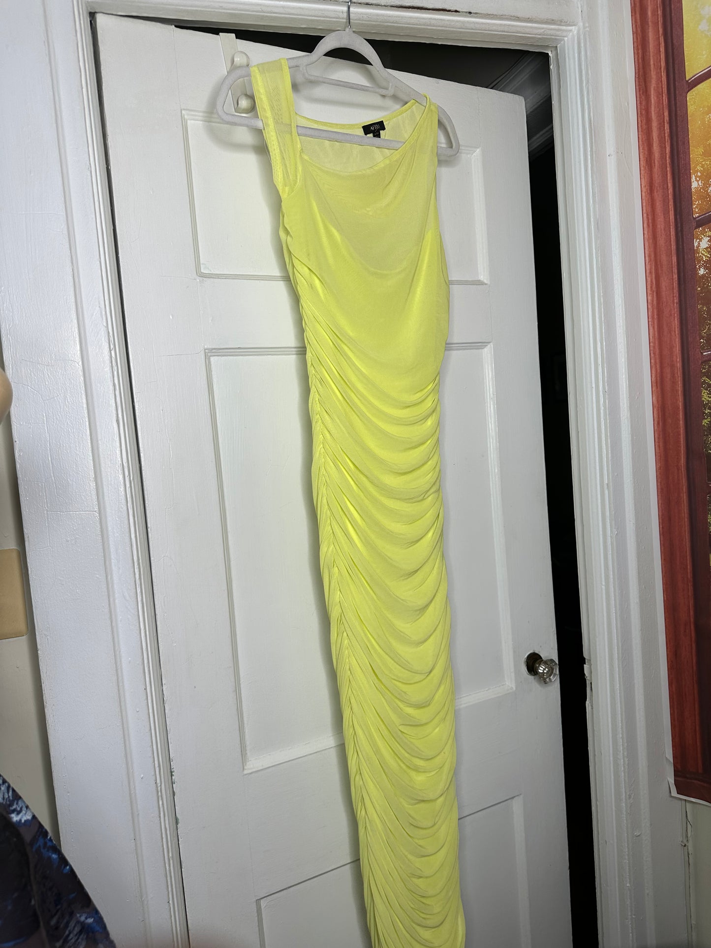 AFRM One Shoulder Maxi dress sz M