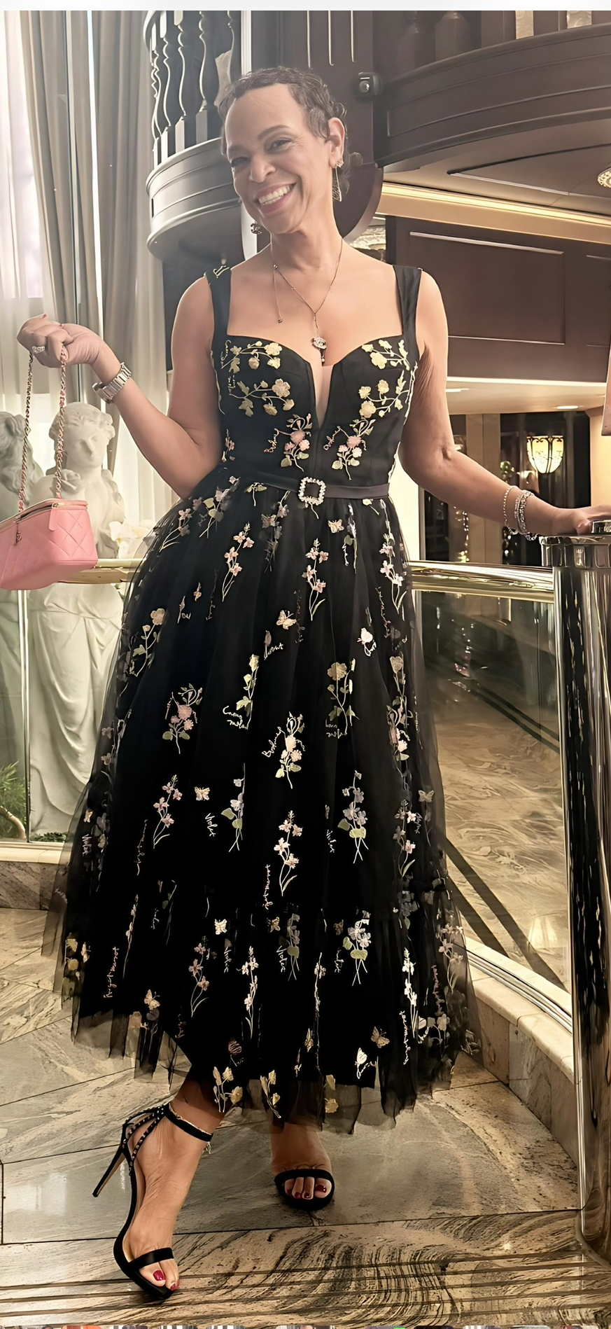 Kapaka Black A-line Tulle Dress Size 8/10