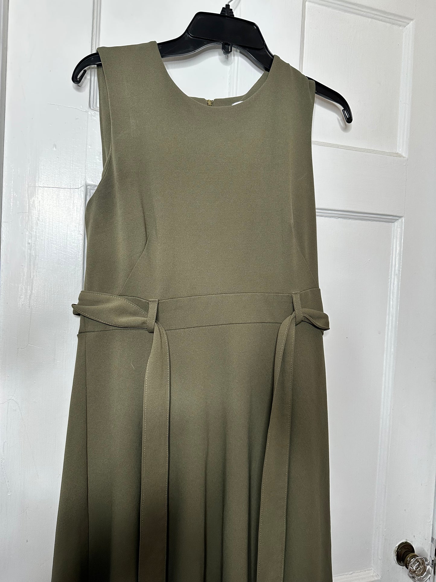 Calvin Klein Army Green Dress with Belt sz 8