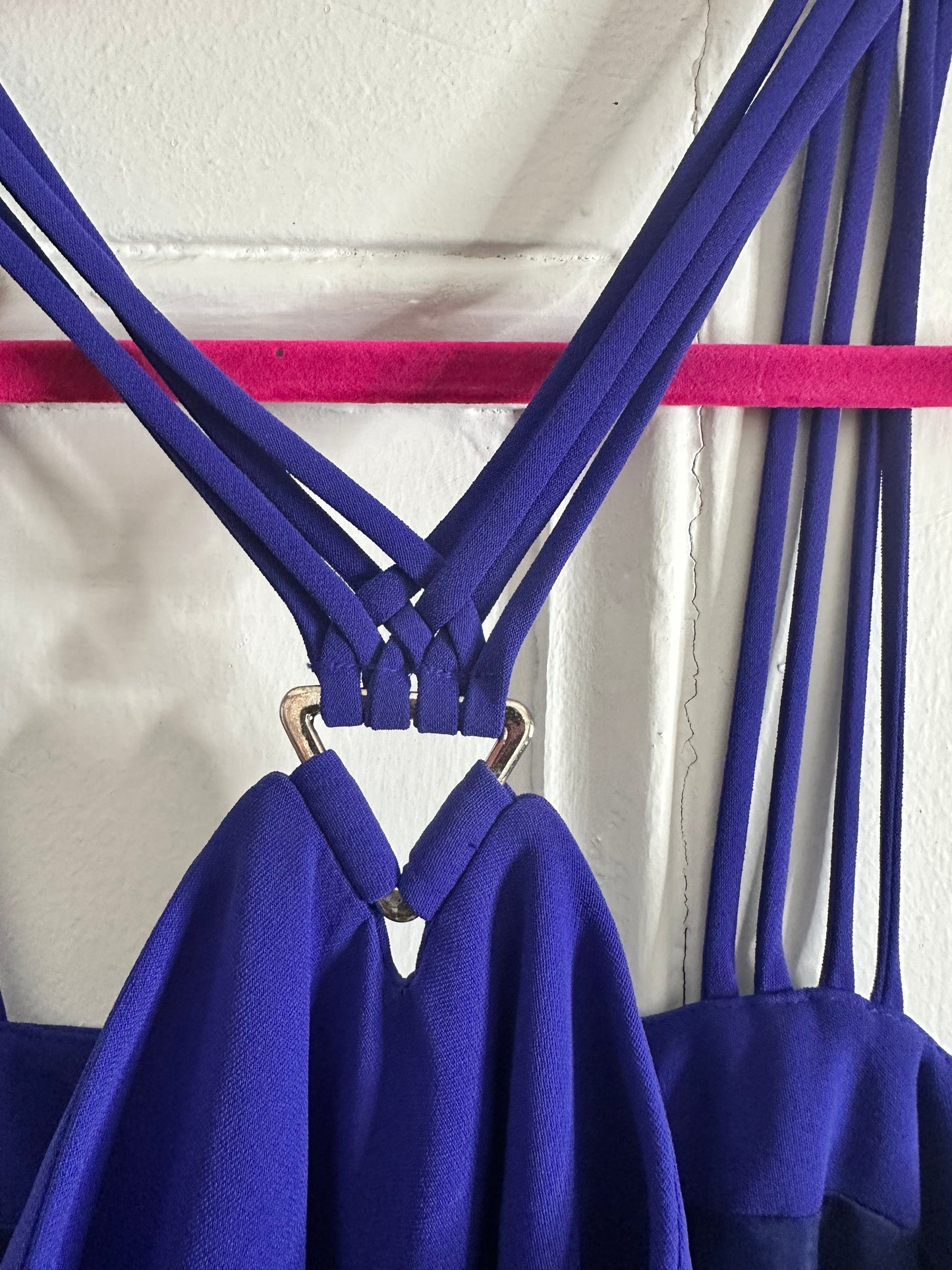 Evan Picone purple spaghetti strap dress sz 12