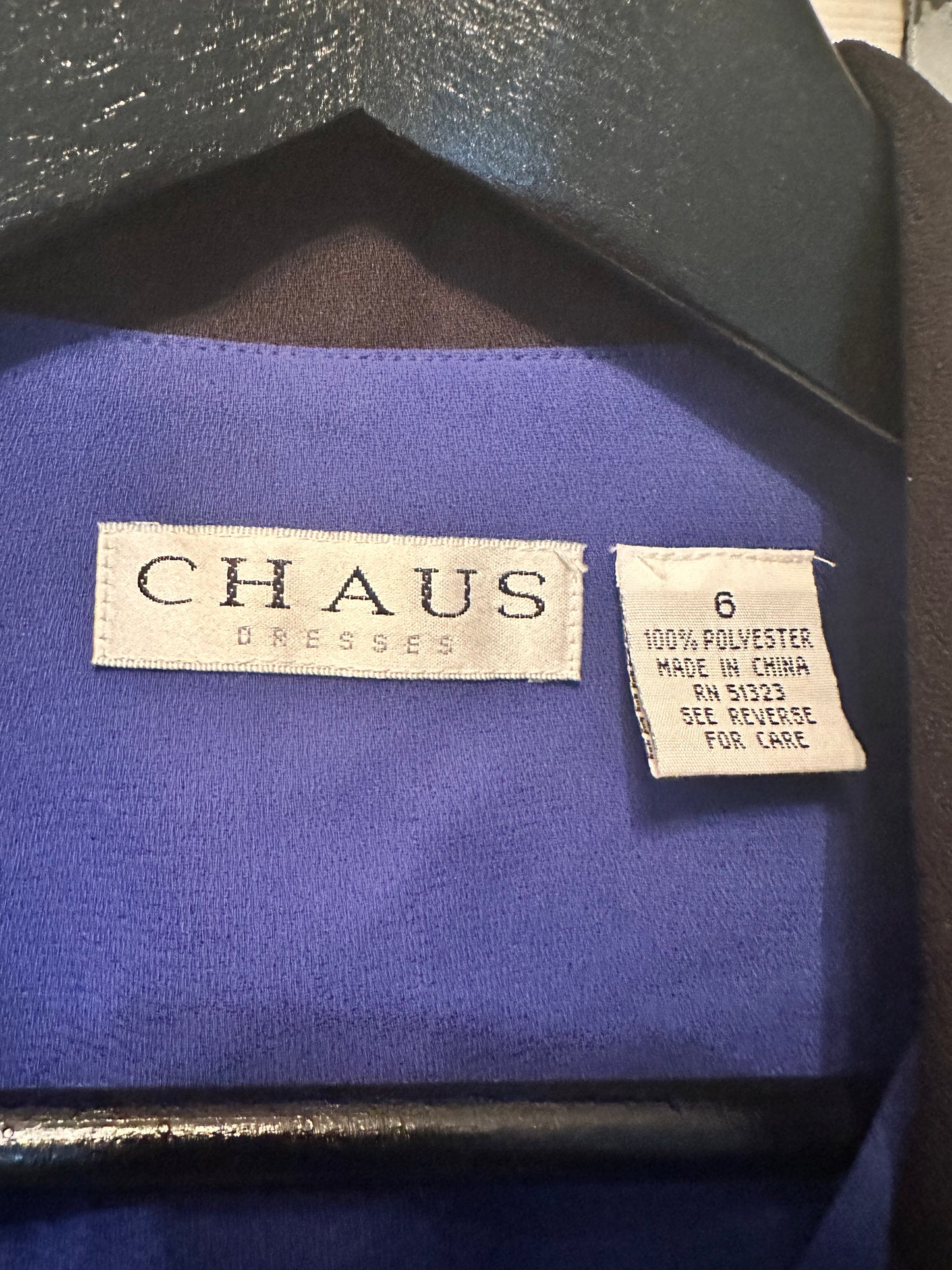 CHAUS Cobalt Blue coat dress sz 6 NWT