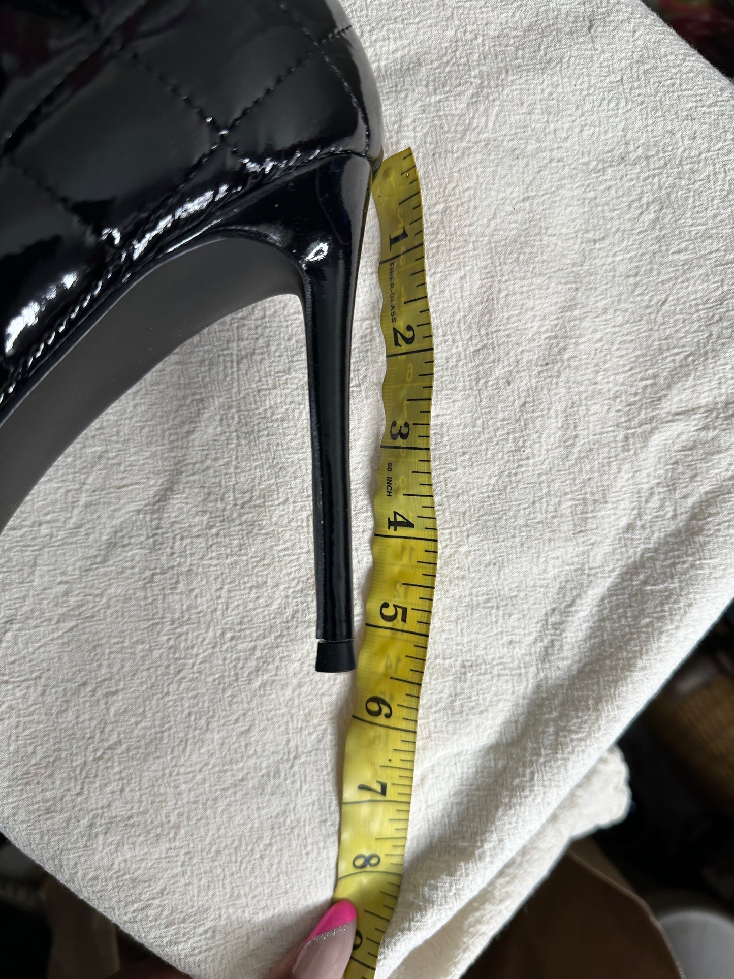Steve Madden patent thigh high boot sz 11