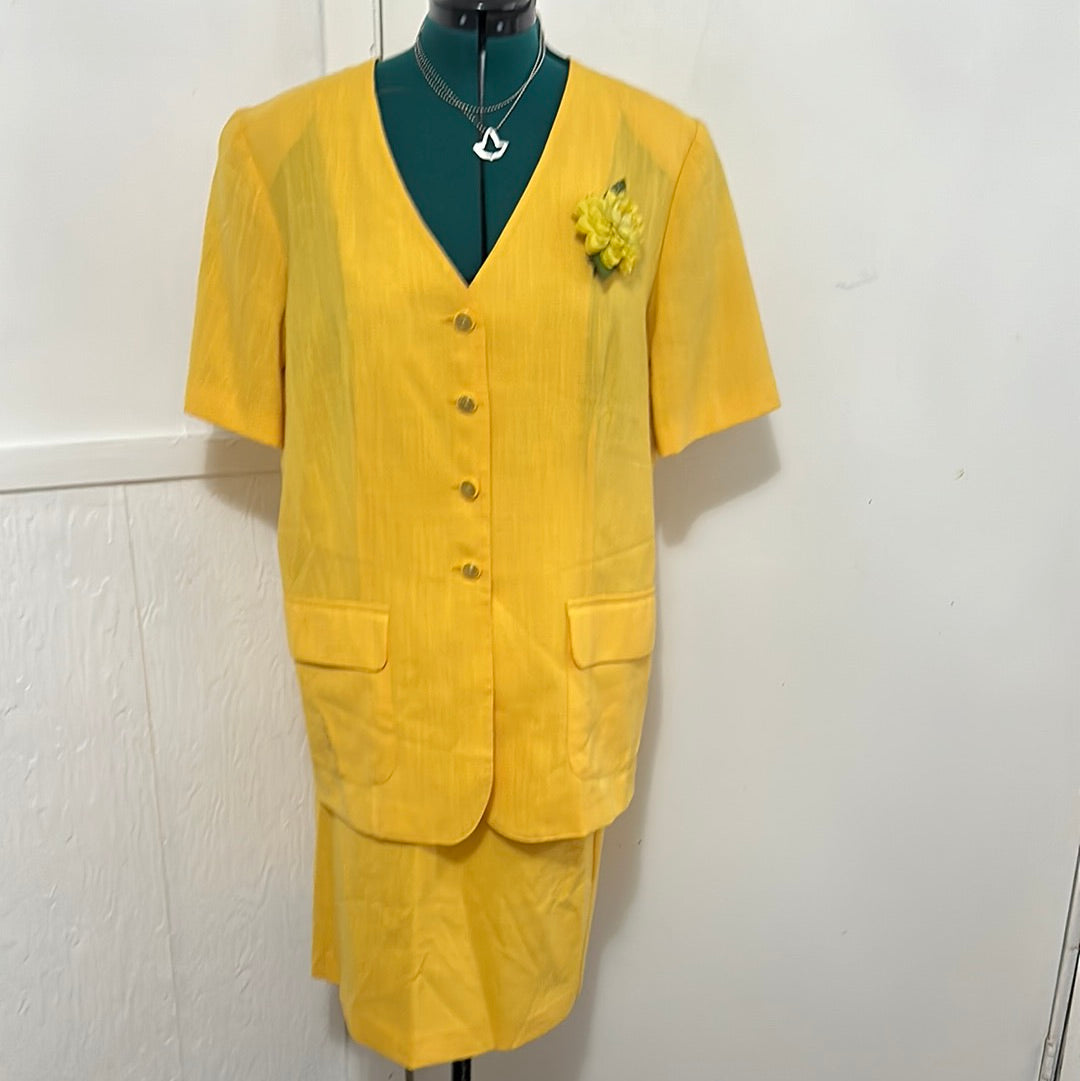 Ashely Stewart yellow suit