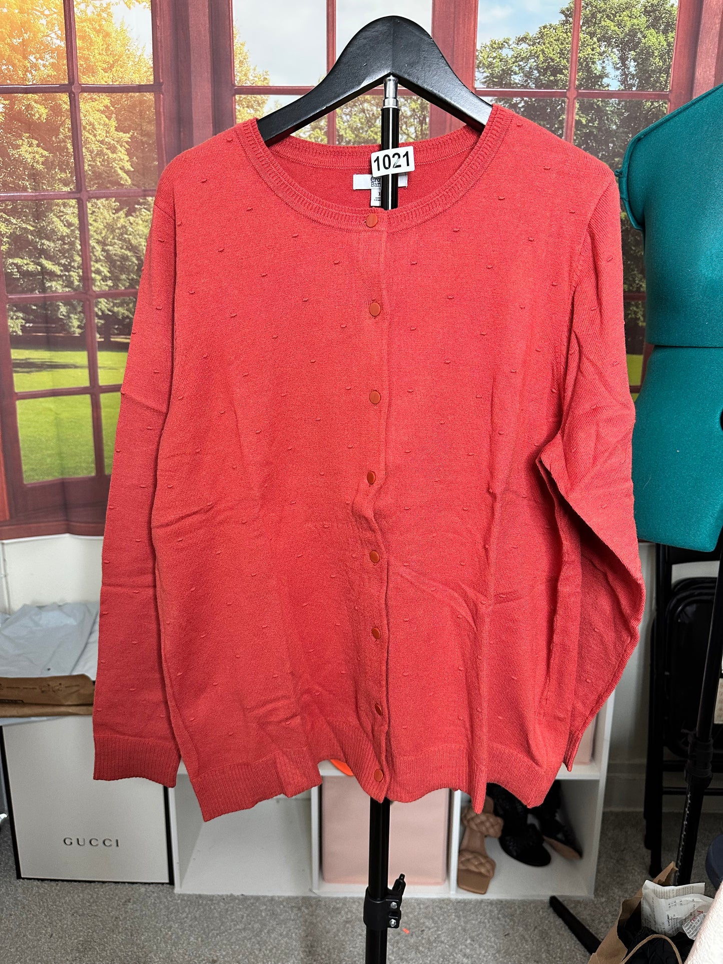 New Craft and Barrow Coral Cardigan sz XL