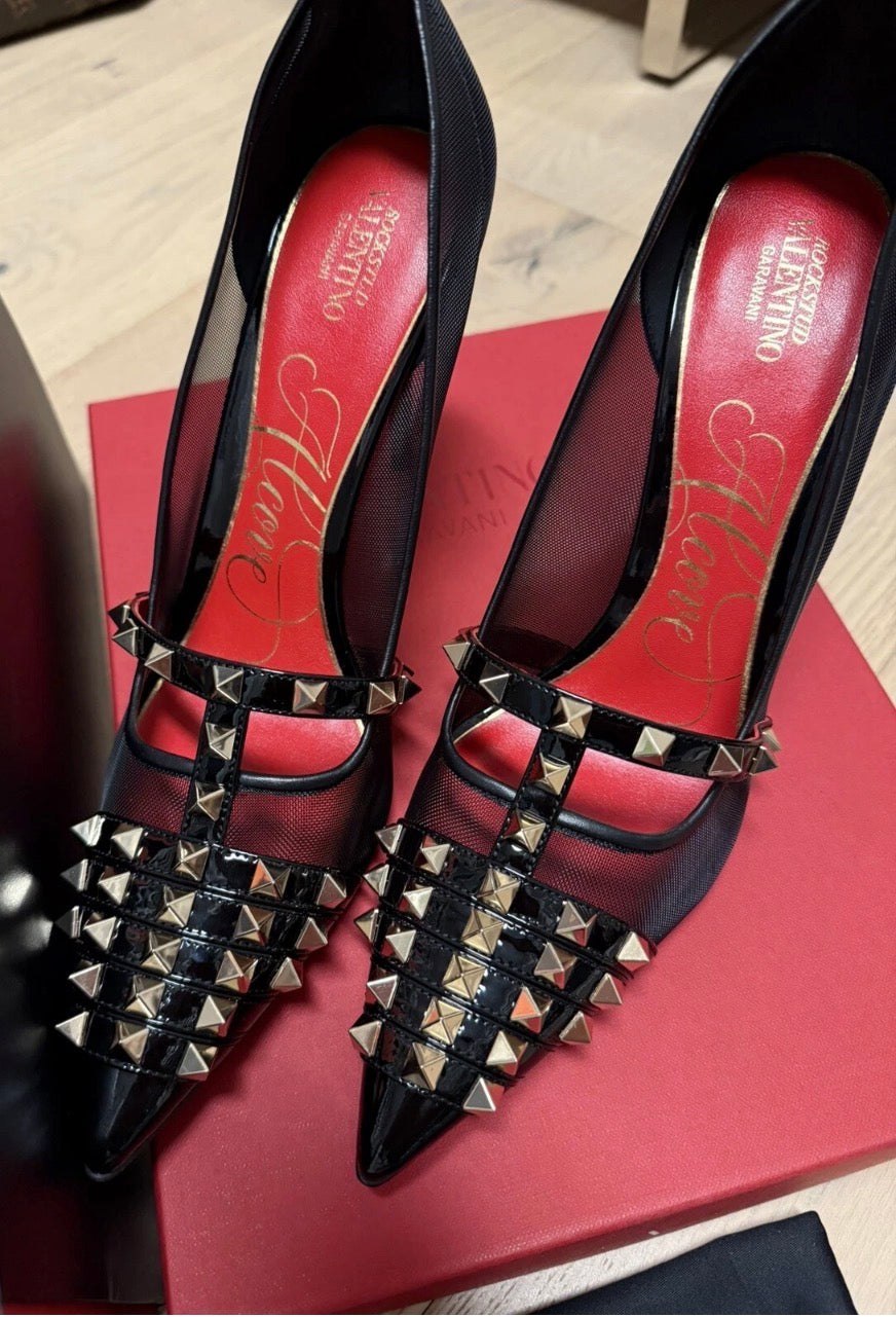 NIB Valentino Garavani Rockstud Alcove 100mm Pump sz 42