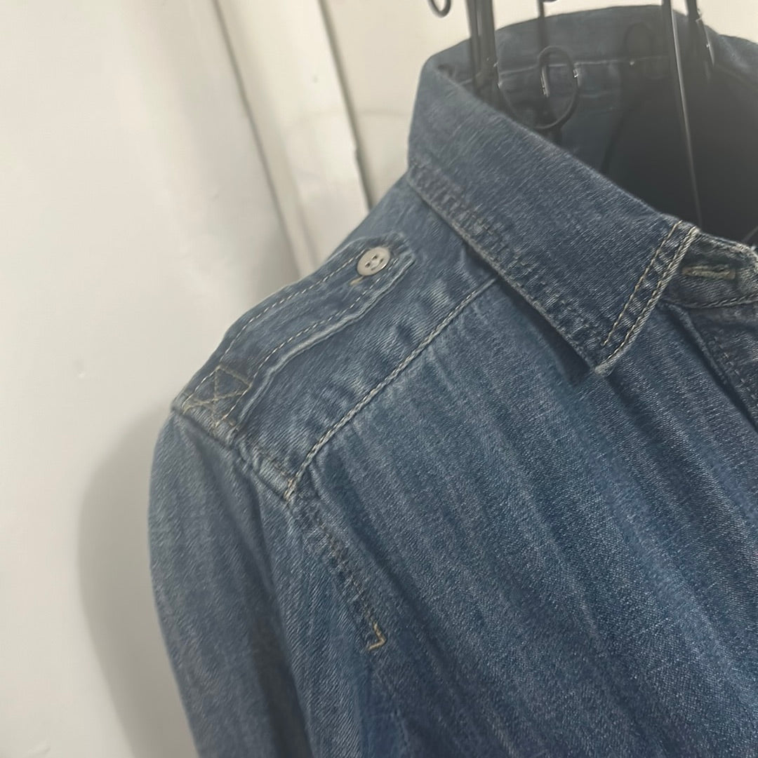 Express Boyfriend Jean shirt Sz S