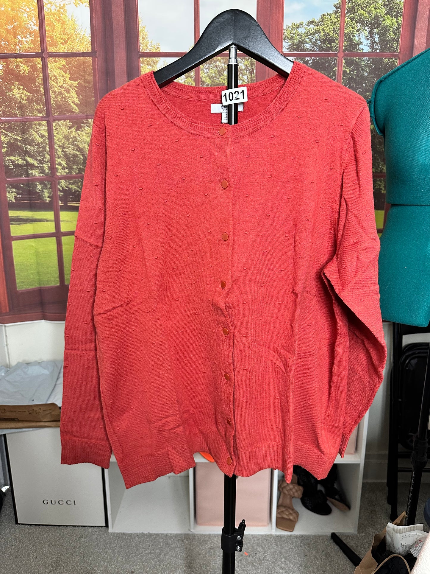 New Craft and Barrow Coral Cardigan sz XL