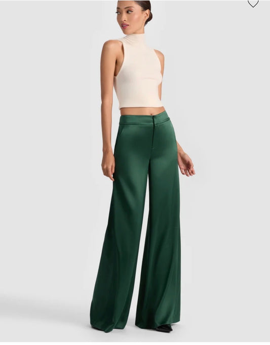 Alice and Olivia Green Pants Nessi Trouser Sz 10