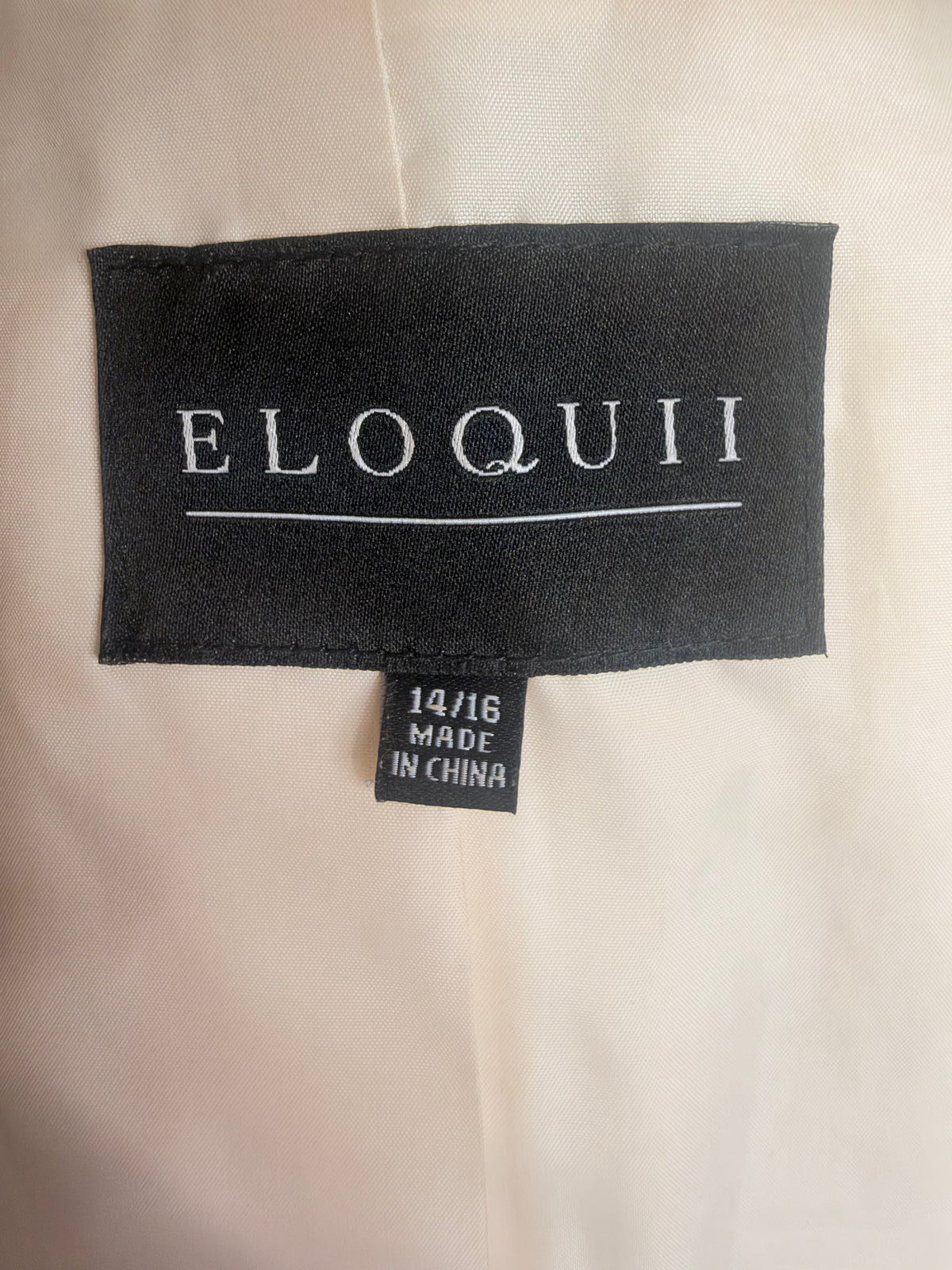 Eloquii Beige Faux leather moto jacket sz 14/16