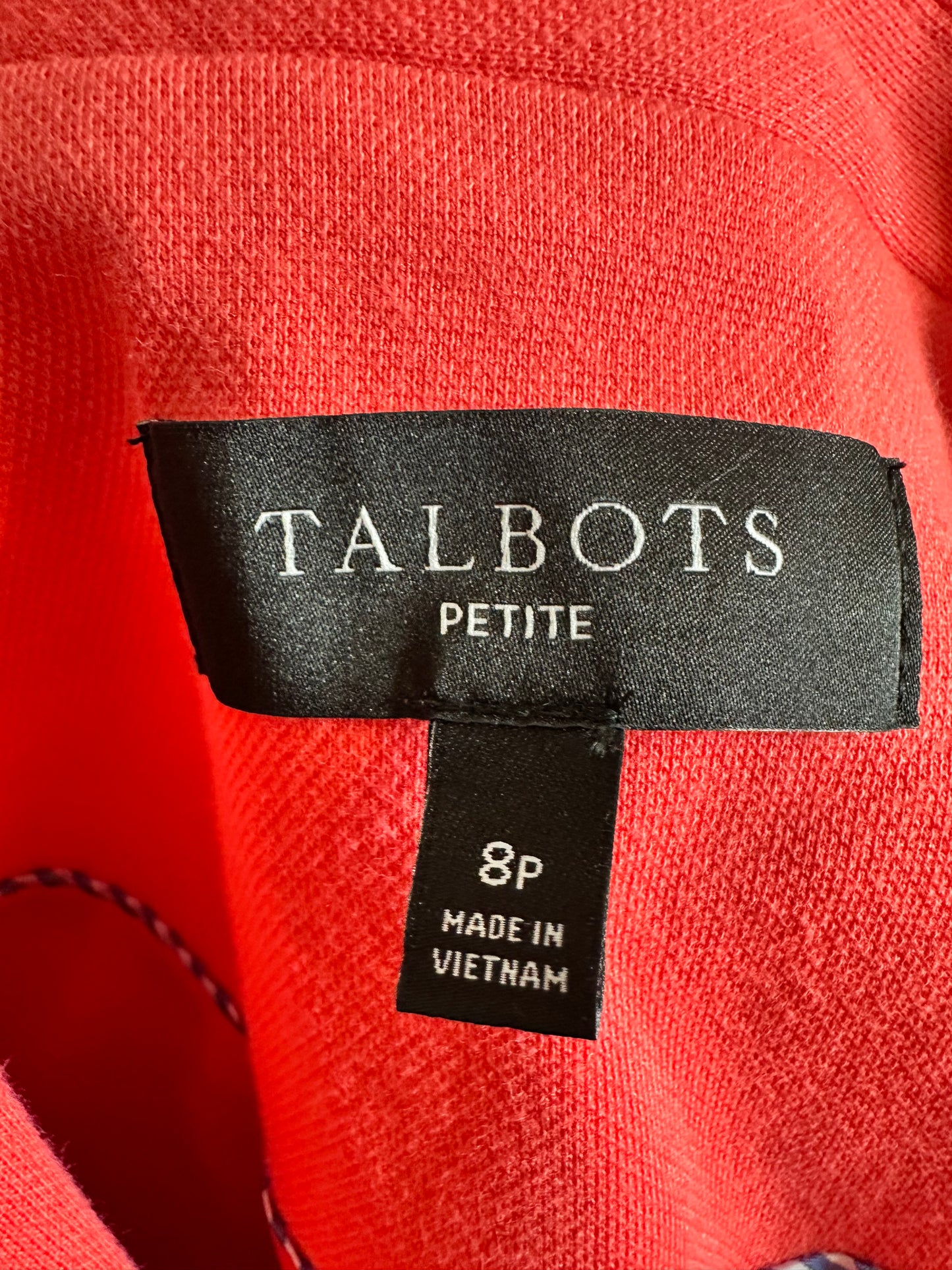 Talbot single button coral blazer size 8P