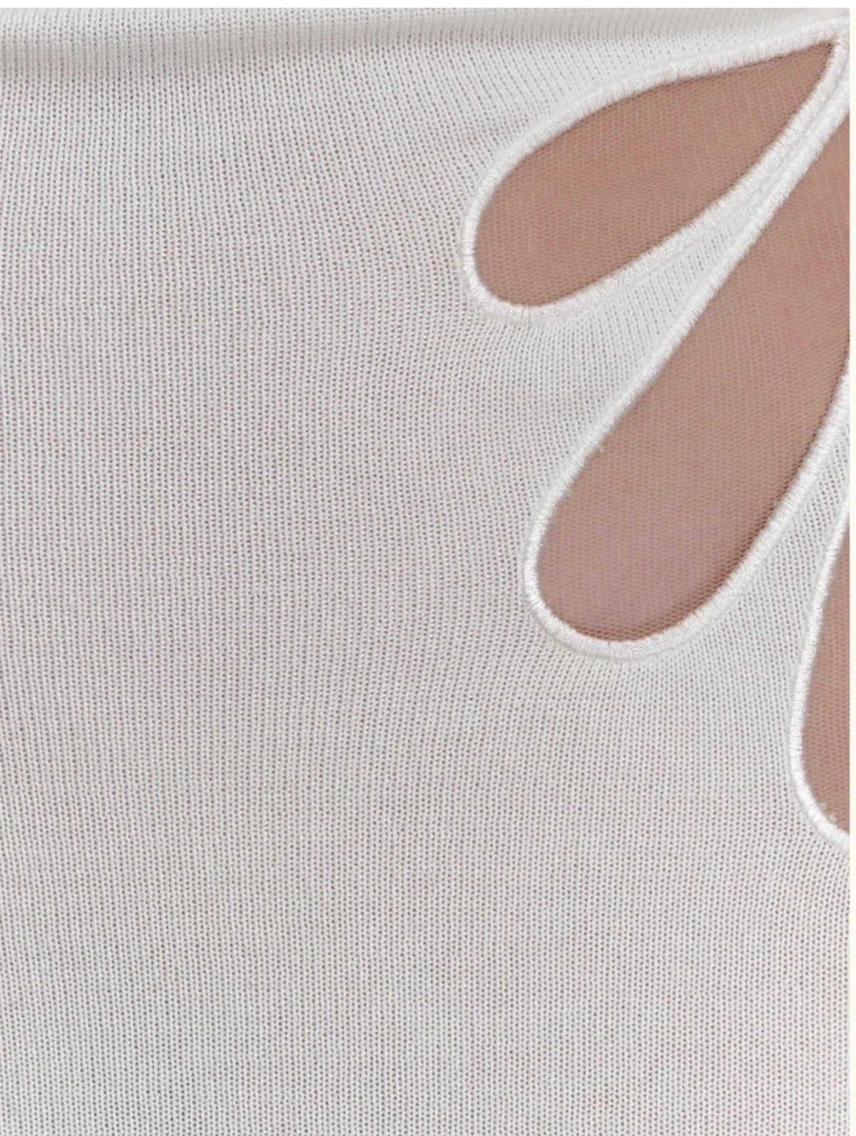 Meshki Brok White Halter dress SzM