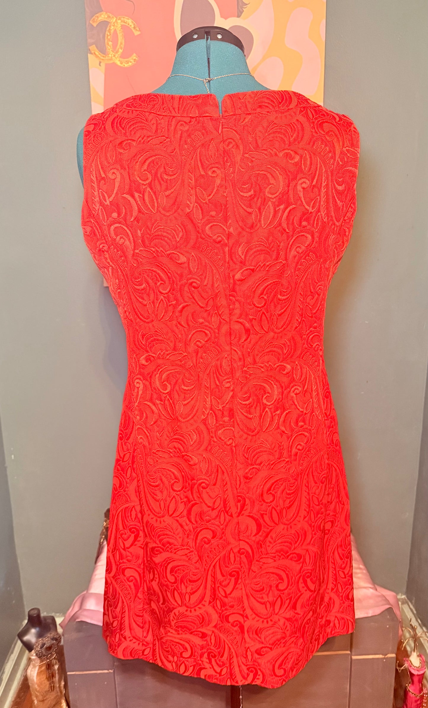 Kim Rogers burnt orange Dress Sz16
